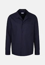 Regular Chemise décontractée Uni in Bleu Foncé |  Seidensticker Onlineshop