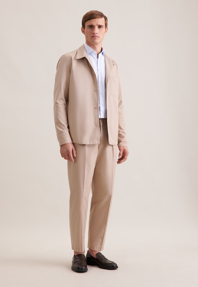 Regular Casual shirt Uni in Beige |  Seidensticker Onlineshop