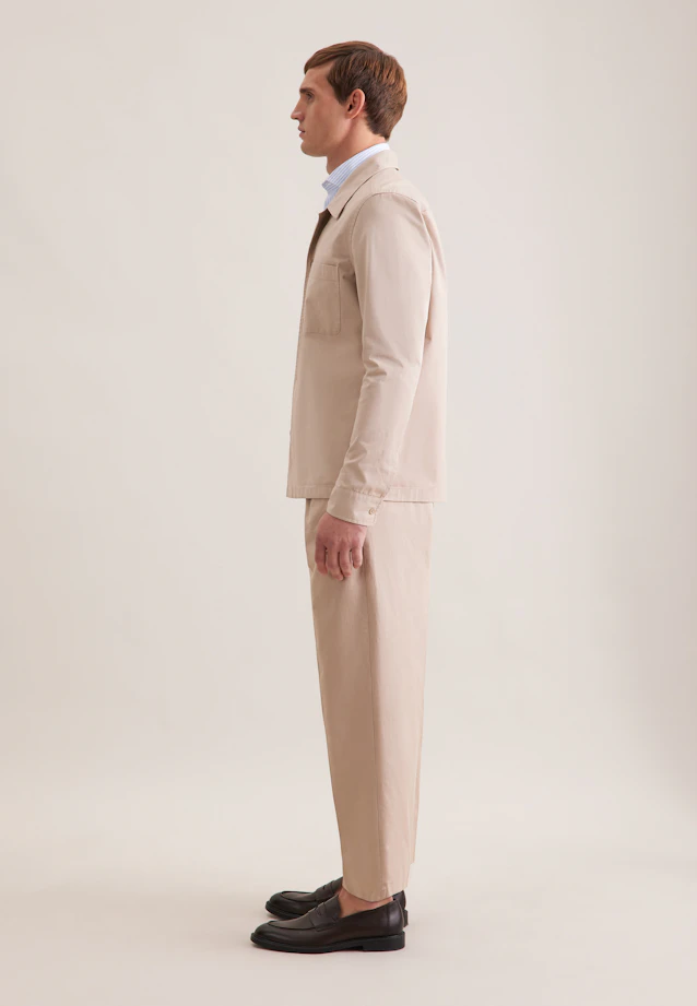 Regular Casual Hemd Uni in Beige |  Seidensticker Onlineshop