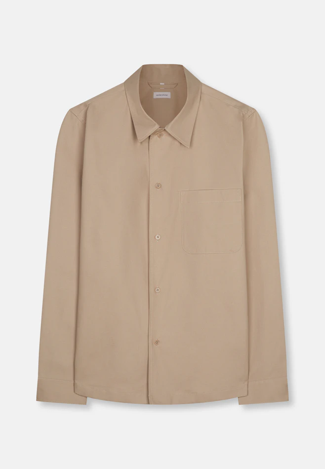 Regular Casual Hemd Uni in Beige | Seidensticker Onlineshop