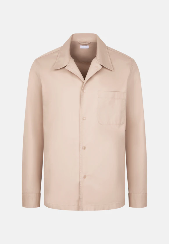 Regular Casual Hemd Uni in Beige |  Seidensticker Onlineshop