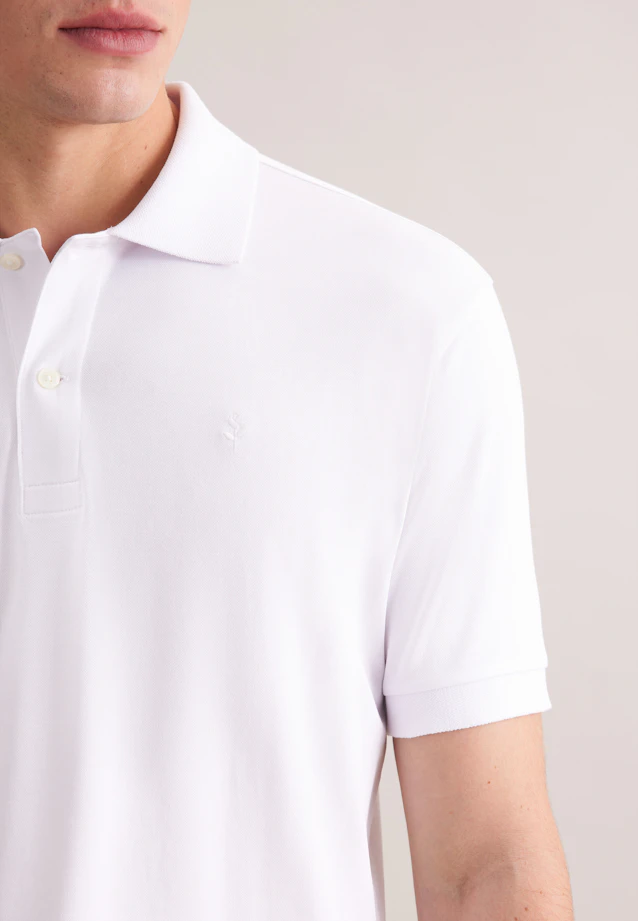 Polo Uni in Blanc |  Seidensticker Onlineshop