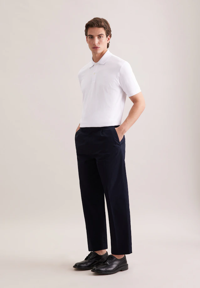Polo Uni in Blanc |  Seidensticker Onlineshop