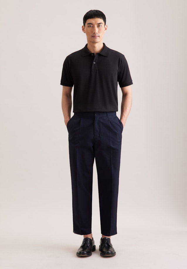 Regular Polo Uni in Schwarz |  Seidensticker Onlineshop