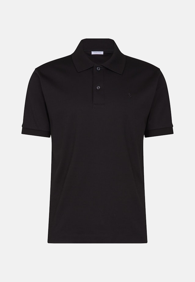 Regular Polo Uni in Schwarz |  Seidensticker Onlineshop