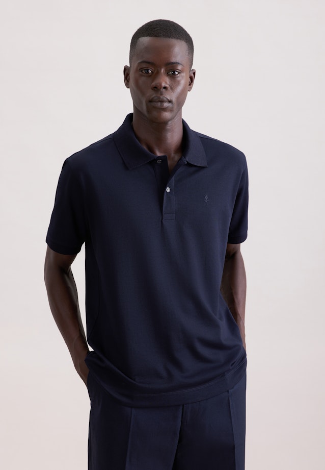 Regular Polo Uni in Dunkelblau |  Seidensticker Onlineshop