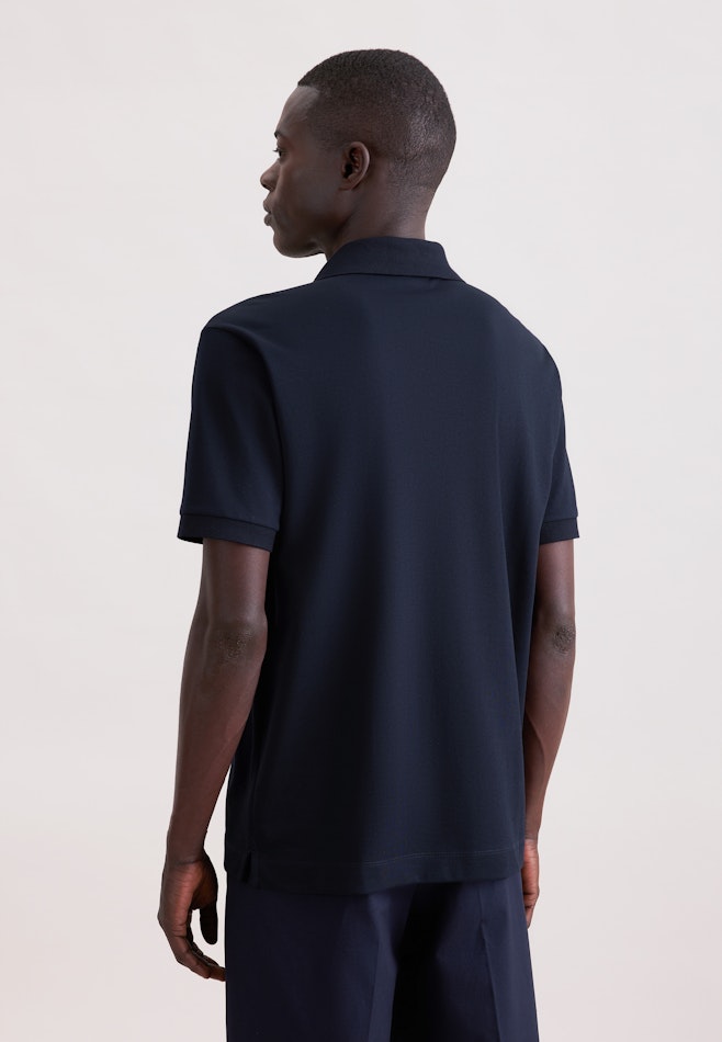 Regular Polo Uni in Dunkelblau | Seidensticker Onlineshop