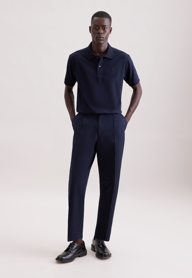 Regular Polo Uni in Dunkelblau |  Seidensticker Onlineshop