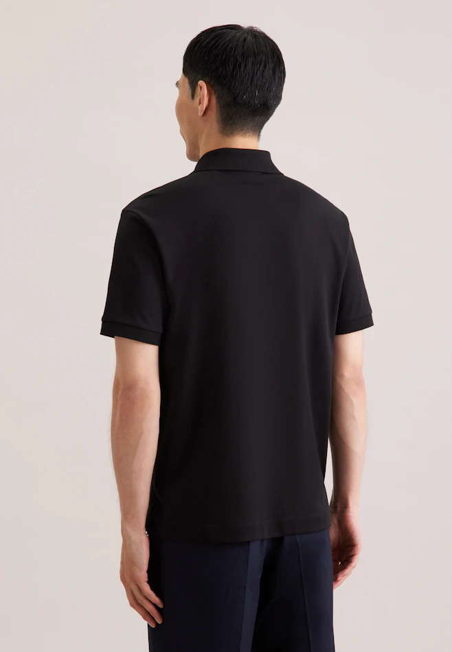 Polo Uni in Schwarz | Seidensticker Onlineshop