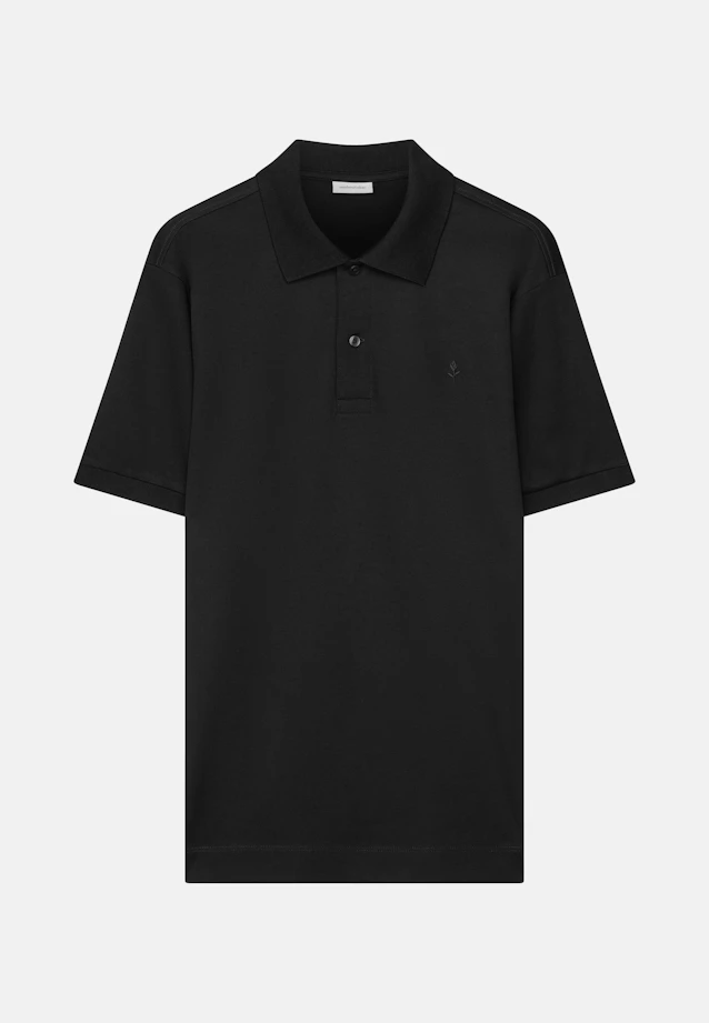 Regular Polo Uni in Schwarz |  Seidensticker Onlineshop