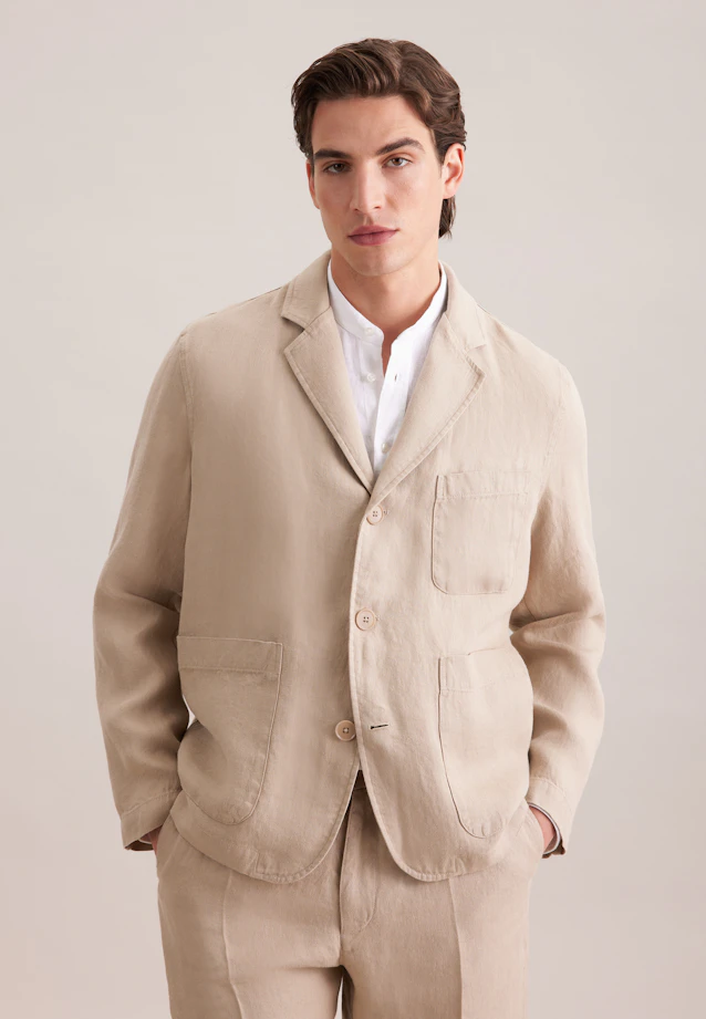 Regular Sakko Uni in Beige |  Seidensticker Onlineshop