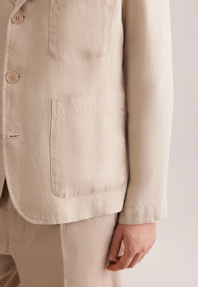 Regular Sakko Uni in Beige |  Seidensticker Onlineshop