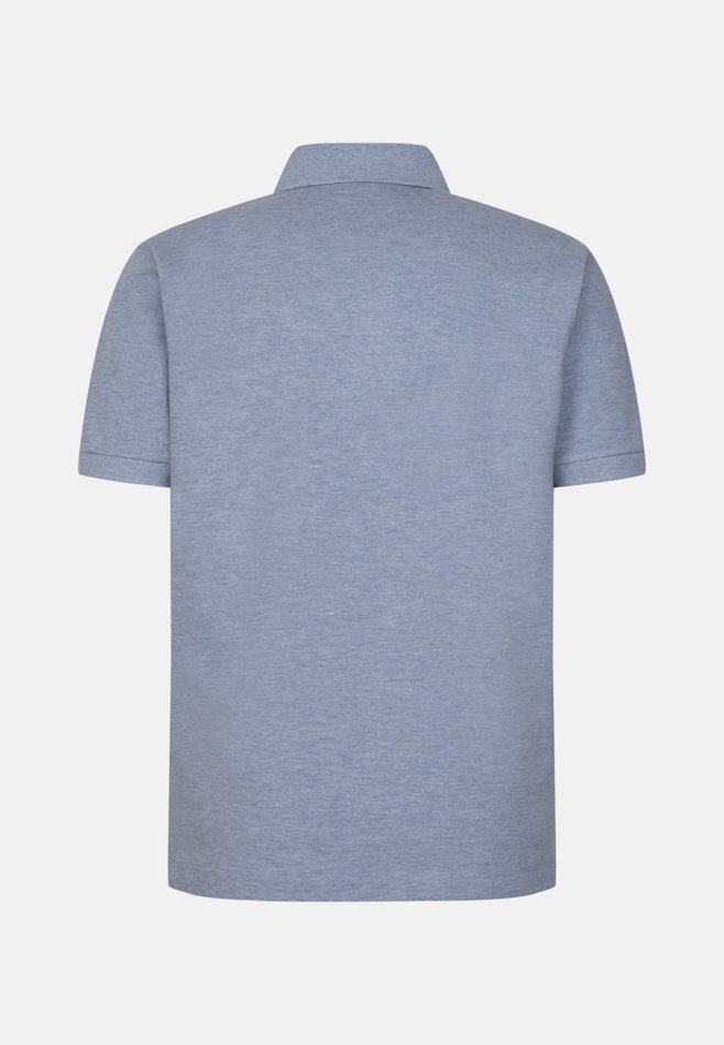 Regular Polo Uni dans Bleu Clair | Boutique en ligne Seidensticker