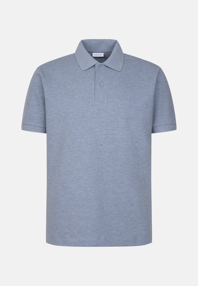 Regular Polo Uni dans Bleu Clair | Boutique en ligne Seidensticker