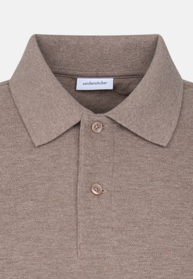 Regular Polo Uni in Beige |  Seidensticker Onlineshop