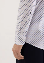 Regular Business shirt Print in Mittelblau |  Seidensticker Onlineshop