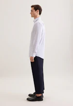 Regular Business shirt Print in Mittelblau |  Seidensticker Onlineshop