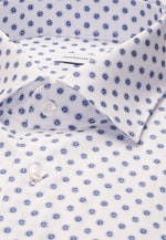 Regular Business shirt Print in Mittelblau |  Seidensticker Onlineshop