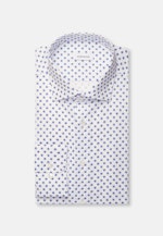 Regular Business shirt Print in Mittelblau |  Seidensticker Onlineshop
