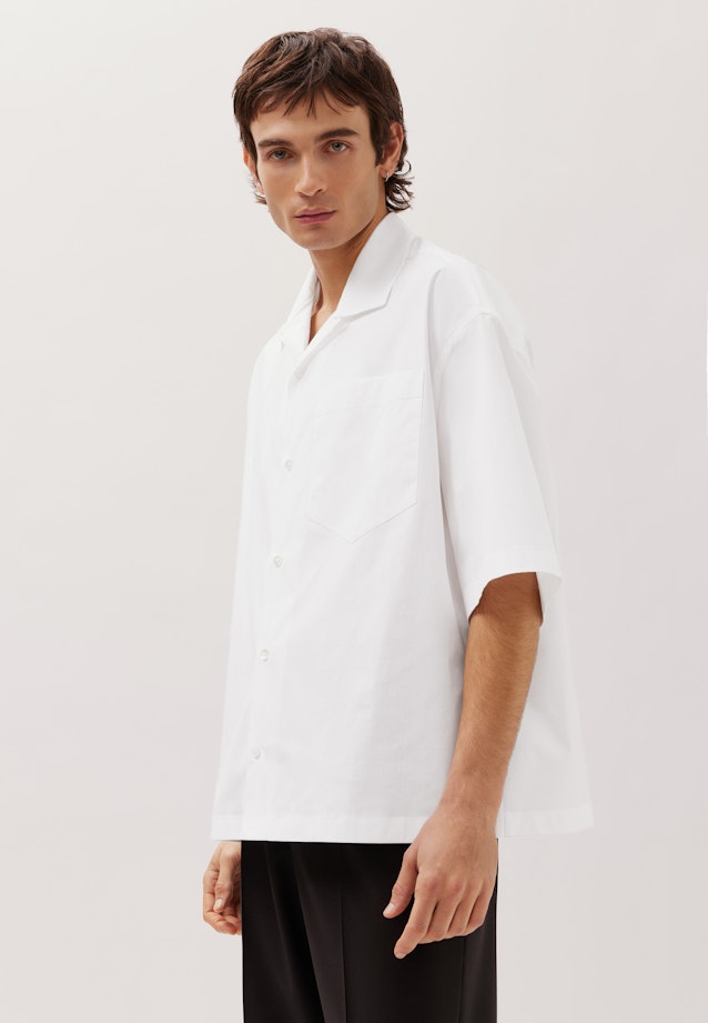 Oversized Fashion shirt Uni in Weiß |  Seidensticker Onlineshop