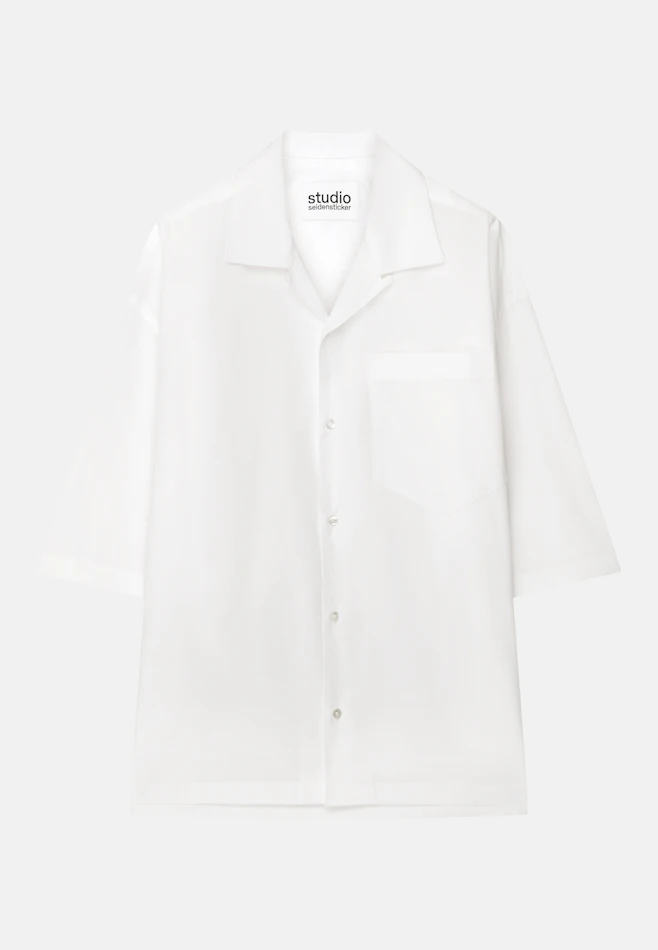 Oversized Resort Hemd aus Baumwolle in Weiß | Seidensticker Onlineshop