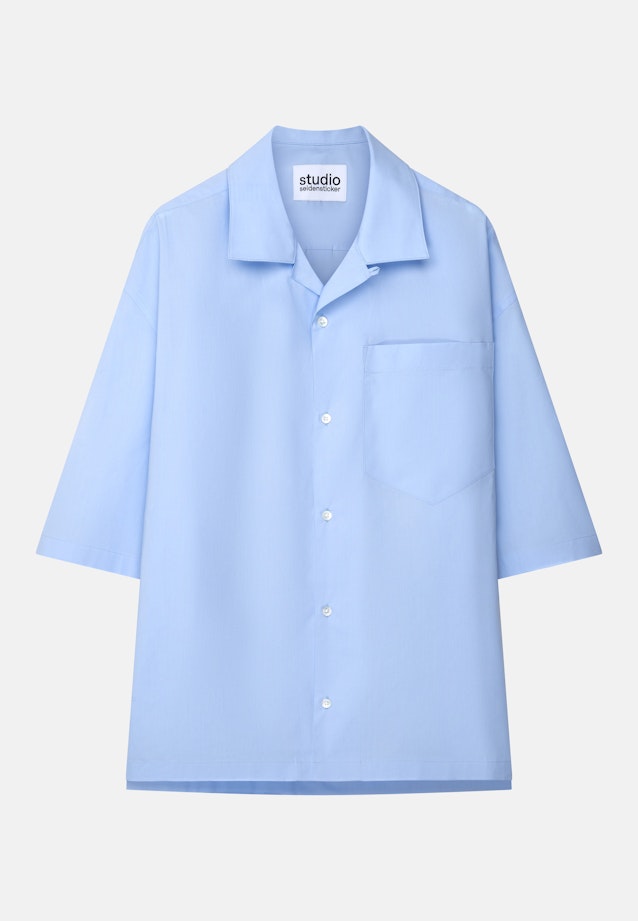 Oversized Fashion shirt Uni in Hellblau |  Seidensticker Onlineshop