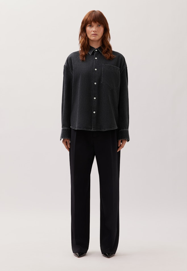 Oversized Fashion shirt Denim in Grey | Seidensticker online shop