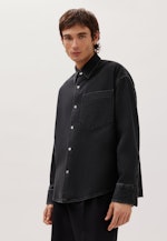 Oversized Fashion shirt Denim in Grey |  Seidensticker Onlineshop