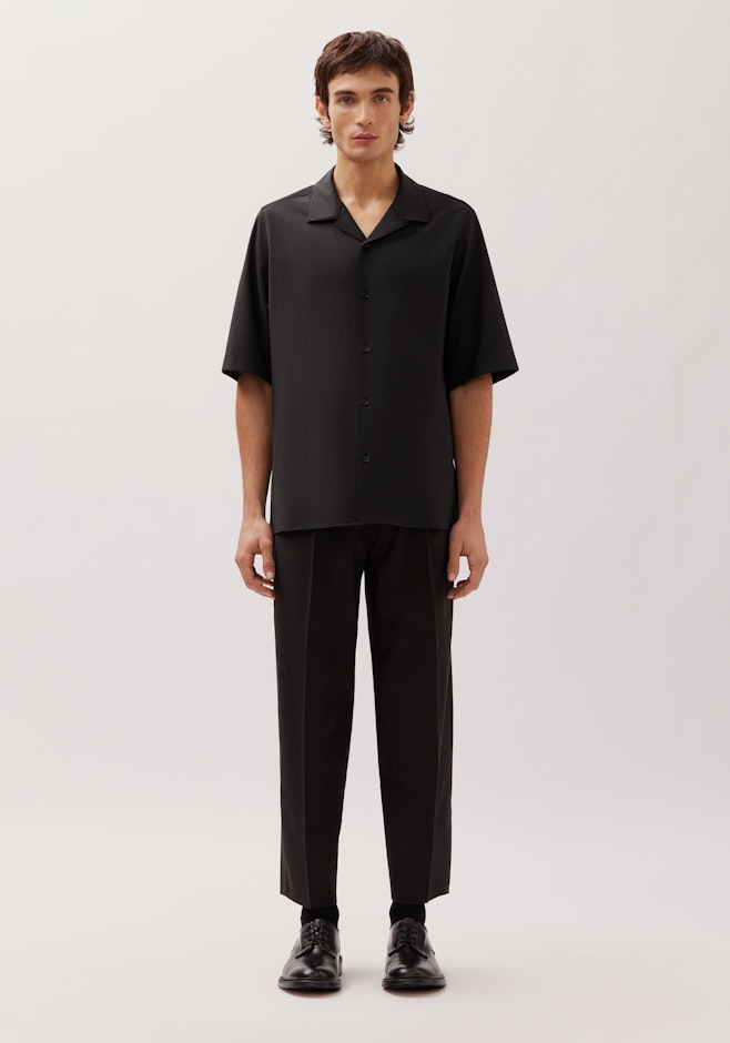 Resort Hemd mit Wolle dans Noir | Boutique en ligne Seidensticker