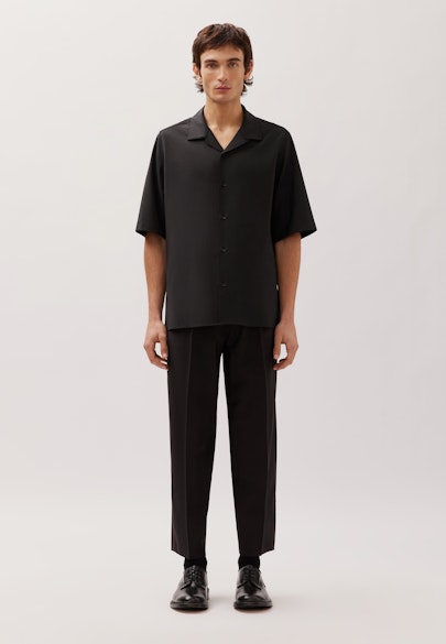 Regular Fashion shirt Uni in Schwarz |  Seidensticker Onlineshop