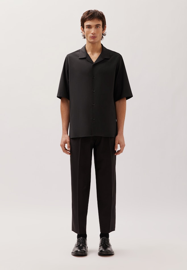 Regular Fashion shirt Uni in Schwarz | Seidensticker online shop