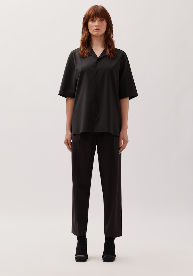 Resort Hemd mit Wolle dans Noir | Boutique en ligne Seidensticker