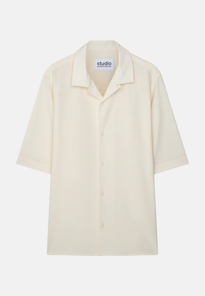 Chemise de station balnéaire avec laine dans Ecru | Boutique en ligne Seidensticker