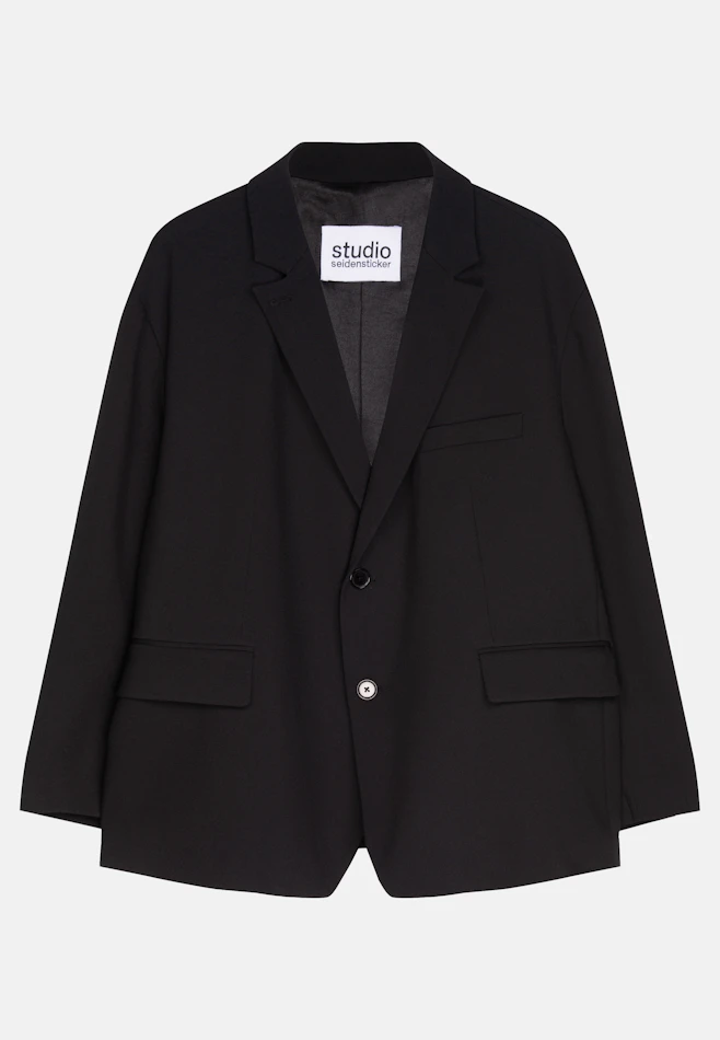 Oversized Veste Uni dans Noir | Boutique en ligne Seidensticker