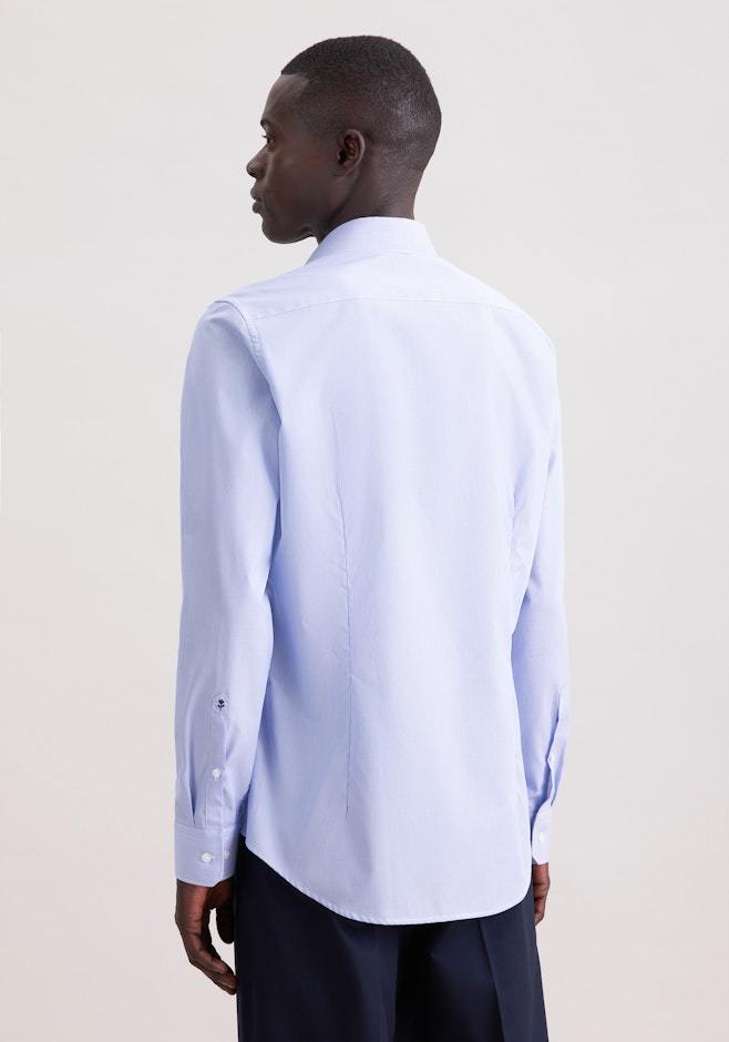 X-Slim Chemise d'affaires Rayures dans Bleu Moyen | Boutique en ligne Seidensticker