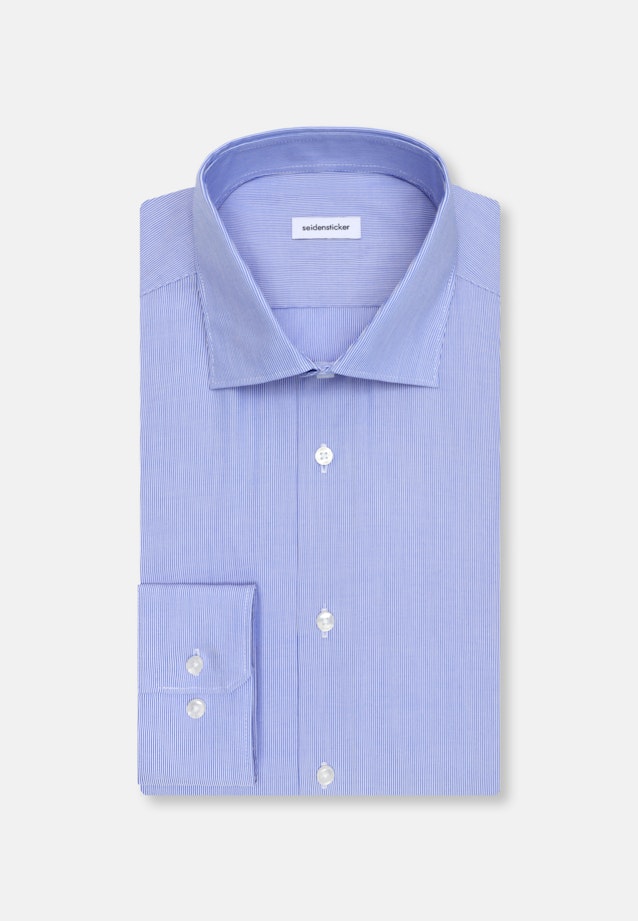 X-Slim Business Hemd Gestreift in Mittelblau |  Seidensticker Onlineshop