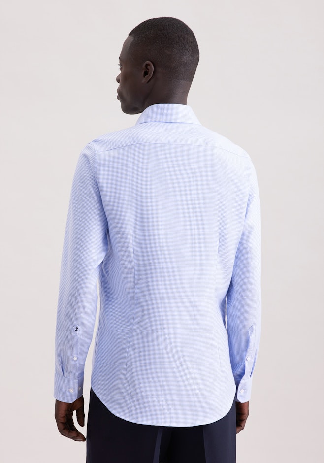 X-Slim Chemise d'affaires Structure dans Bleu Moyen | Boutique en ligne Seidensticker