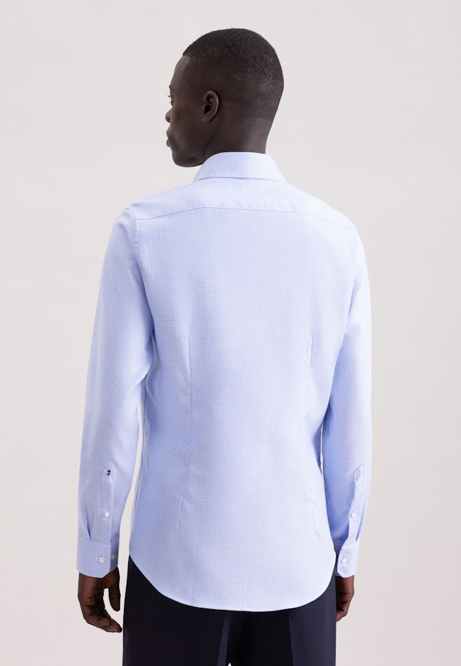 X-Slim Business shirt Structure in Mittelblau | Seidensticker online shop