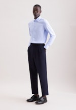 X-Slim Business Hemd Struktur in Mittelblau |  Seidensticker Onlineshop