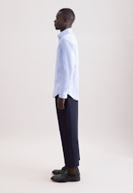 X-Slim Business Hemd Struktur in Mittelblau |  Seidensticker Onlineshop