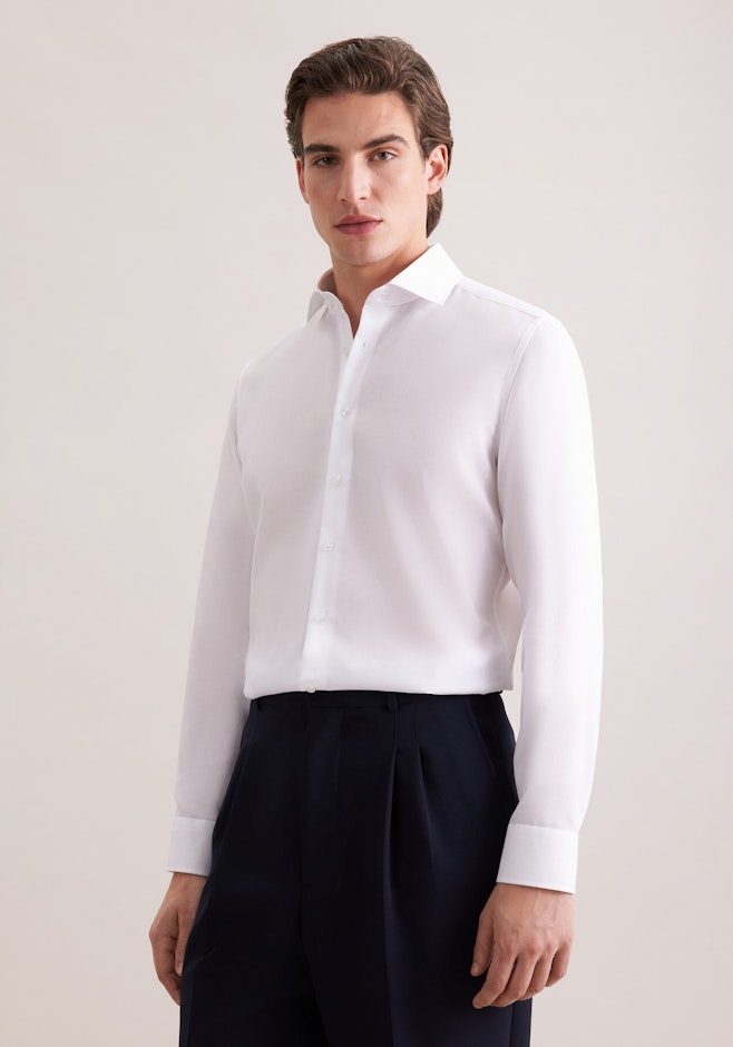 X-Slim Chemise d'affaires Structure dans Blanc | Boutique en ligne Seidensticker