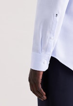 X-Slim Business Hemd Struktur in Mittelblau |  Seidensticker Onlineshop