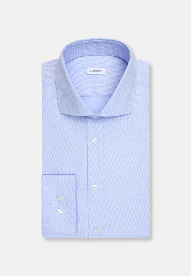 X-Slim Chemise d'affaires Structure dans Bleu Moyen | Boutique en ligne Seidensticker