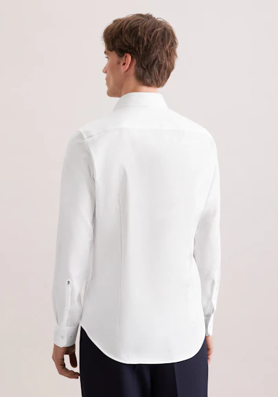 Slim Business Hemd Struktur in Weiß | Seidensticker Onlineshop