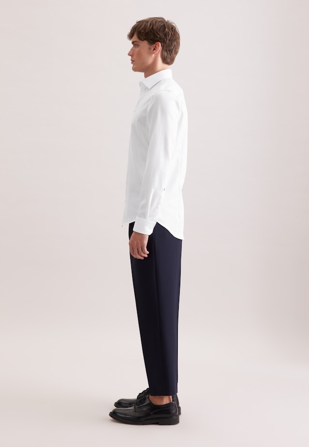 Slim Business shirt Structure in Weiß |  Seidensticker Onlineshop