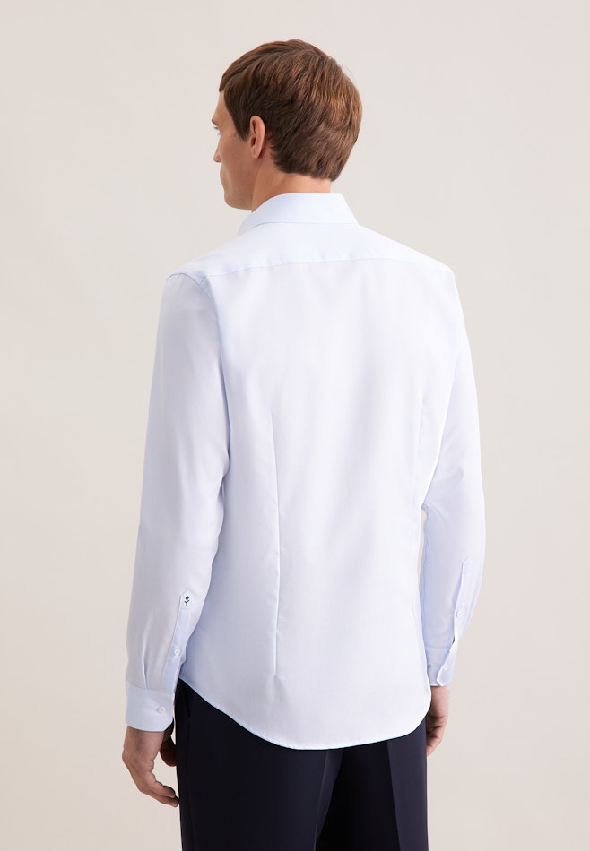 Slim Business shirt Structure in Hellblau | Seidensticker online shop