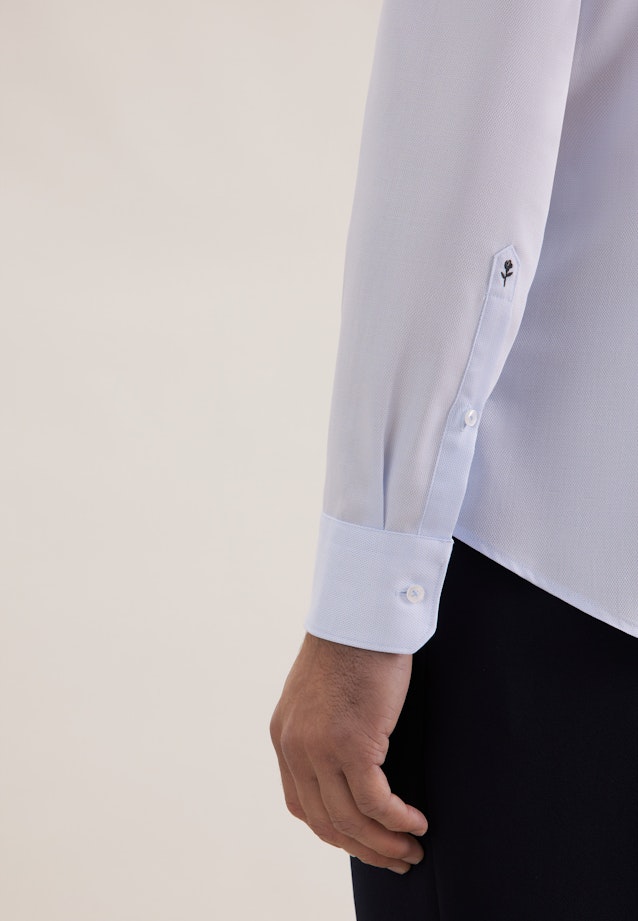 Slim Business shirt Structure in Hellblau |  Seidensticker Onlineshop