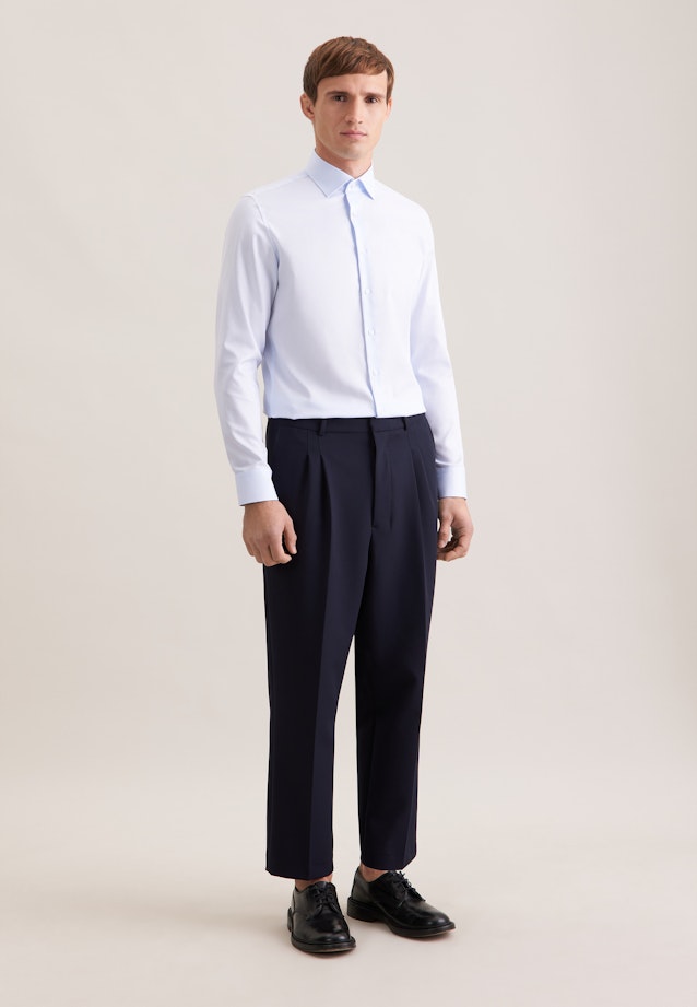 Slim Business shirt Structure in Hellblau |  Seidensticker Onlineshop