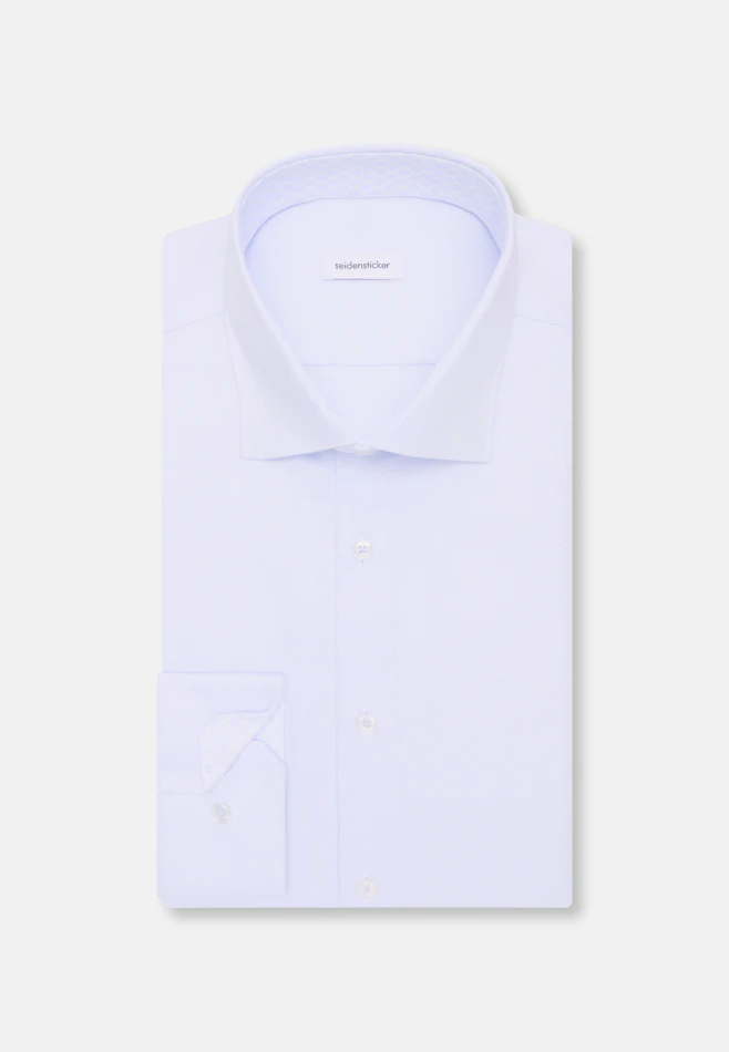Slim Chemise d'affaires Structure dans Bleu Clair | Boutique en ligne Seidensticker