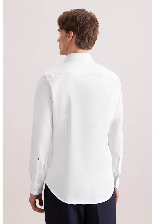 Shaped Business shirt Structure in Weiß |  Seidensticker Onlineshop